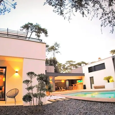D'architecte Avec Piscine Chauffee, Terrasse Et Services Hoteliers A - Fr-1-791-11 Soorts-Hossegor